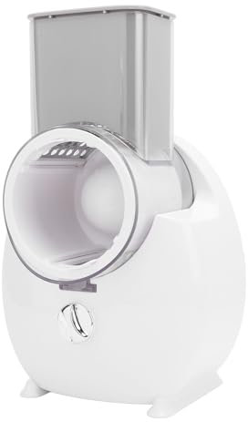Rallador De Queso Eléctrico, Trituradora Automática De Verduras De Acero Inoxidable Con 4 Cuchillas, Máquina Picadora De Ensalada Eléctrica Versátil Para Frutas Patatas (Enchufe
