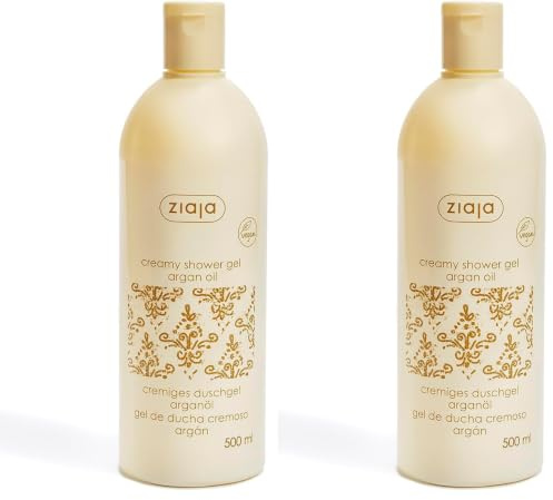 Ziaja Argán gel de baño cremoso hidratante 500ml (Paquete de 2)