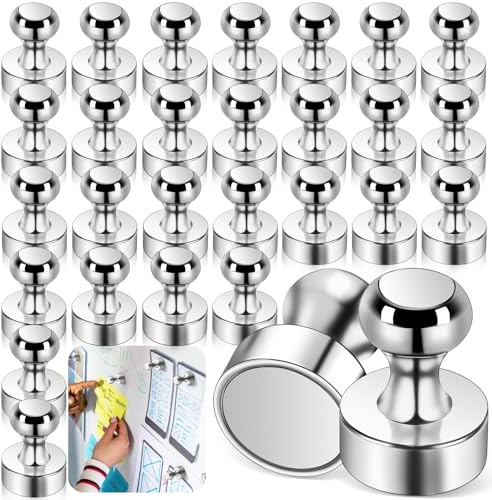 VEPEPE 36 Pack 12x16mm Conical Powerful Neodymium Refrigerator Magnets | Multi-Size Strong Mini Magnets for Office, Pin Boards and Whiteboard Decoration