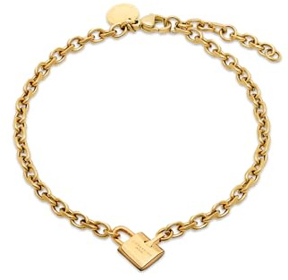 LIEBESKIND BERLIN Damen Schmuck Love-Lock - Kette & Armband mit coolem Liebeskind Schloss-Anhänger aus Edelstahl - Erhältlich in Silber, Gold & Roségold, Größenverstellbar