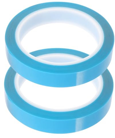 FOYTOKI Refrigerator Tape 2 Rolls Blue PET Silent Adhesive Fixing Tape