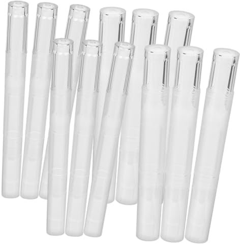 Healeved 12pezzi Pennino Per Olio Per Unghie Vuoto Contenitore Per Smalto Pennino Per Olio Per Cuticole Strumento Per Nail Art Applicatore Per Unghie Leggero e Compatto Resistente