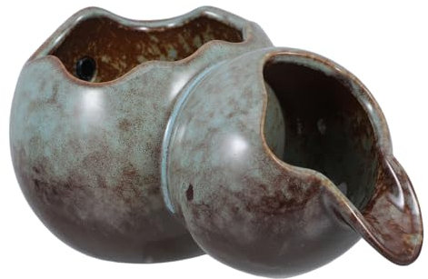 CAXUSD Keramischer Wasserspeier Für Teich Und Garten Eleganter Wasserfluss Förmigem Auslauf Vielseitig Einsetzbar Für Aquarien Und Innenbrunnen Dekorative Gestaltung Für Entspannende