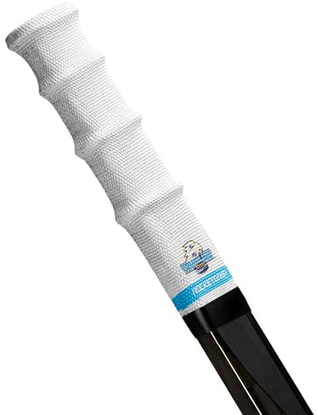 ROCKETGRIP – Eishockeyschläger Sport Griff - Farbe Stoff Hockey Griffe - Hockeyzubehör für Erwachsene und Kinder (Weiß; Triglav Kranj)