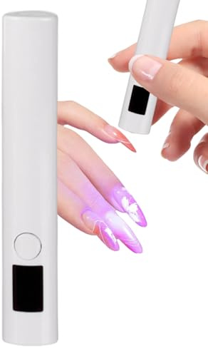 LED-UV-Nageltrockner: Wiederaufladbares Trocknungslicht, Tragbares Gelnagellampe | Schnelle Trocknung mit integriertem Akku 250 mAh | Kleines tragbares Maniküre-Gerät | Herram Werkzeug