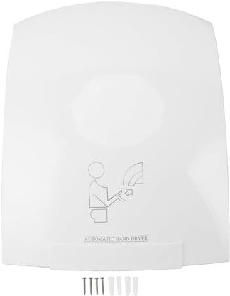 QZCX Asciugamani Elettrico, Asciugamani ad Aria Calda da 1200 W con rilevamento Automatico 10S, Asciugatura Rapida, Flusso d'Aria Potente