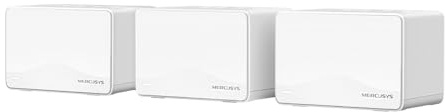 MERCUSYS TP-Link Routeur WiFi 7 Mesh BE3600Mbps Double Bande, 3 Ports Gigabit, Couverts jusqu'à 650m², Connectez 150 appareils, Compatible avec Toutes Les Box Internet, Halo H3600BE(3-Pack)