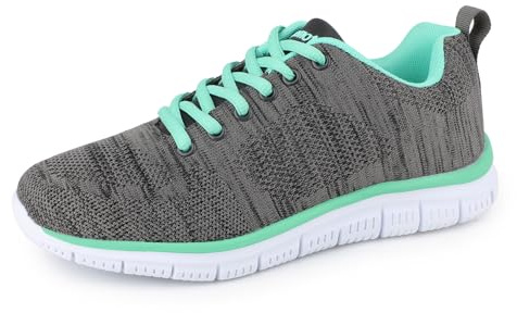 riemot Sneakers Scarpe da Ginnastica Donna Traspiranti Scarpes da Running Corsa Camminata Tennis Outdoor Fitness Sportive Scarpe Palestra Donna Sneaker per Jogging Lavoro Leggere Casual, Grigio, 42 EU