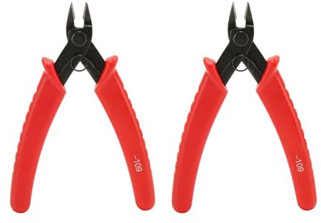 Baxnore Micro tagliafili Mini taglierino a filo Tagliafili a filo Elevata durezza Robusto manico in acciaio in silicone Impugnatura comoda Risparmio di sforzo Design a molla per ri