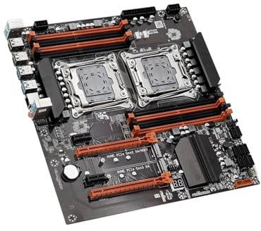Placa Base for Juegos X99 Dual CPU con Xeon E5 2680 V4, DDR4 de 64 GB (4 x 16 GB), LGA2011-3, M.2 NVME for Servidor(Motherboard+CPU+RAM)