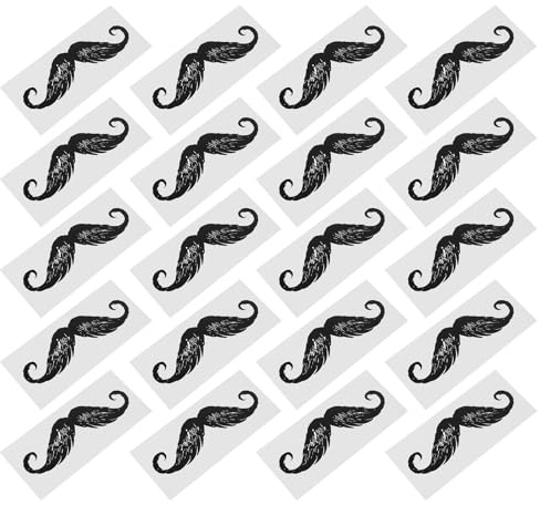 Healvian 20 Autocollants de Protection pour Barbe en Pp Noir, Accessoires D'épilation pour Retirer les Poils de Nez et Prévenir les Résidus de Cire, pour Soins Personnels et DIY
