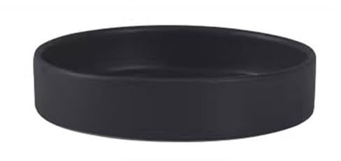 Xumh2024-3 sottovasi per Piante Vassoio raccogli Gocce Rotondo for Piante, sottovaso in Ceramica for vasi da Fiori, Tre Colori(Nero,Grande)