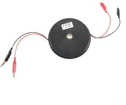 Bebykilemi Cavi di prova elettrici retrattili 2/3 fili 6 m 9 m per diagnostica auto barca con filo di rame e clip isolate saldate per stabilità (9,1 m)