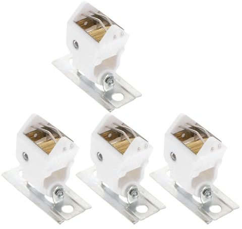 Veemoon 4 Piezas Cerradura de Polea para Cortinas Romanas, Accesorio Metálico y Poliéster para Persianas Verticales, Bloqueo de Cordón Compacto y Duradero para Hogar, Oficina y Estudio