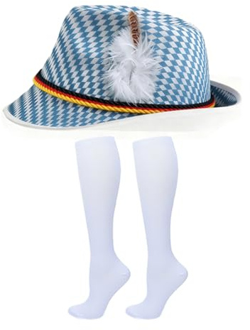 Genérico Traditionell : Set med icke-vävda hattar, tysk julhuvudbonad, roliga hattar för kostymer för, festivaler och dans, lätt att bära för kvinnor, män och barn