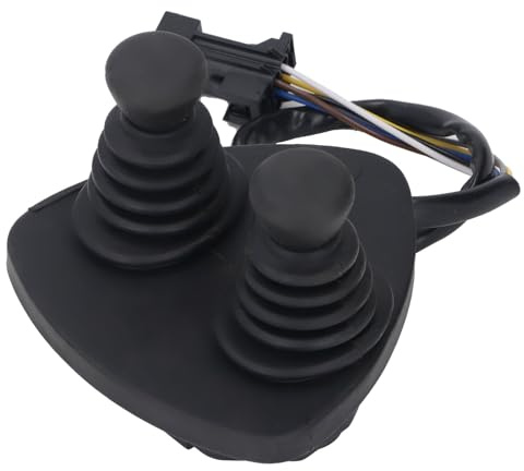 Ycauty Reemplazo de Joystick de Doble, Controlador de Aleación de Aluminio Fuerte para Cargador de Tractor Carretilla Elevadora 335 336