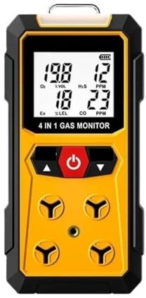 Detector de Gases, Detector De Gas 4 En 1 Oxígeno O2 Monóxido Carbono CO H2S Analizador Combustibles A Prueba Explosiones,para el hogar