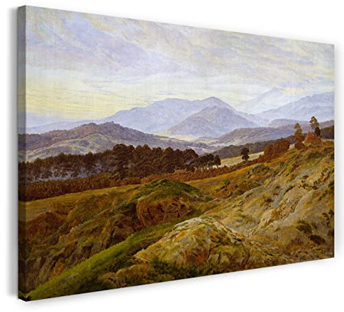 Printed Paintings Leinwand (120x80cm): Caspar David Friedrich - Berg im Riesengebirge