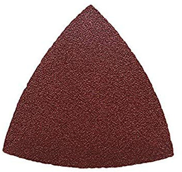 Oxoxo Papier abrasif triangulaire sans trou Tampons de ponceuse Feuilles de ponçage en oxyde d'aluminium 100 grains 9x9x9cm (paquet de 65)