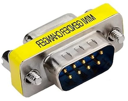 ISTARCOMPUTER Changeur de Genre DB9 Mâle/Femelle Rs232 9 Broches DB9 coupleur Adaptateur connecteur Femelle Male