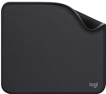 Logitech Mouse Pad - Studio Series, Tapis de Souris d'Ordinateur, Base Caoutchouc Anti-Dérapant, Glissement Facile, Résistant aux Eclaboussures, Durable, Portable, Moderne - Grise