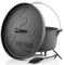 BBQ-Toro Dutch Oven Alpha Serie | 19,0 Liter (DO18A), Topf mit Füße | bereits eingebrannt - preseasoned | Gusseisen Kochtopf | Bräter mit Deckelheber