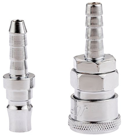 Air Line Hose Fittings Quick Release Coupler Bayonet Connectors for 8mm Inner Diameter-Pack of 2