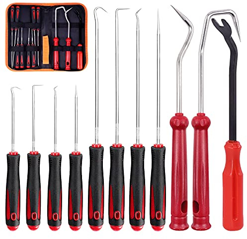 Mardatt 11Pcs Heavy Duty Hook Tool Set, Alloy Steel, Ergonomic Handles, Storage Hooks for Automotive Maintenance