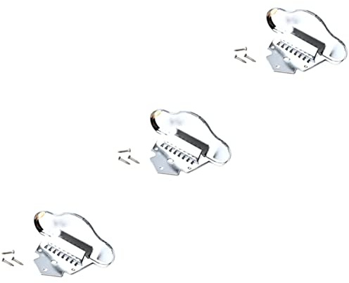 MILISTEN 3 Sätze Mantolin Zeichenbrett Elektrische Mandoline Saitenhalterteile Für Mandoline Saitenhalter Für Gitarre Saitenhalter Dreieck Musikinstrument Lieferungen Metall Haupt