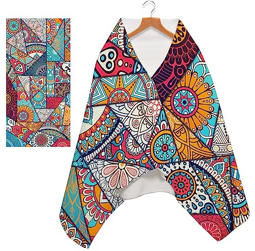 FANSU Strandtuch Microfaser Schnelltrocknend, Böhmen Stil Strandtücher Sandfrei Badehandtuch Taste Design Sporthandtuch Leicht Handtücher 160x80cm Badetuch Handtuch (Böhmen Stil)