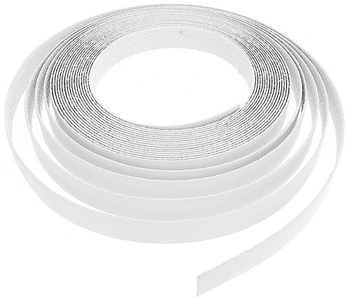 Abaodam Selbstklebendes Kantenband Aus Pvc Für Möbel 2,1cm x 10m Flexible Furnierkante Zur Möbelrestaurierung Einfache Anwendung Mit Bügeleisen Weiß Für Schrankreparatur