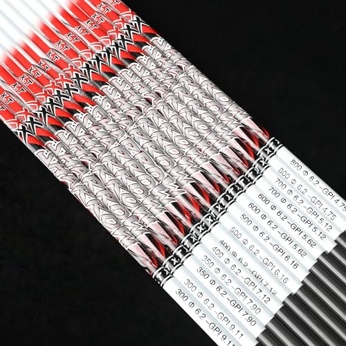 wolfman 30 Zoll Reiner Carbonpfeile Schaft ID 6,2 mm Spine 300-800 Carbonschaftrohr DIY Bogenschießen für Wettkampf Jagd Pfeil für Recurvebogen Compoundbogen (Spine800)