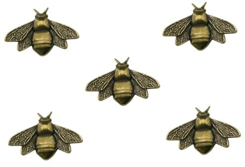 Zerodeko 5st Bienen-dekorationshandwerk Vintage-dekor Wohnkultur Kunsthandwerk Bienenverzierung Biene-Statue-Ornament Bienenfigur Bienendekore Kupferverzierungen Messing