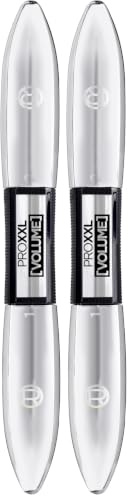 L'Oréal Paris - Mascara Pro XXL Volume - Effet Faux Cils Professionnel - Technologie Double Brosse - Longue Tenue - Teinte : Noir - 12 ml (Lot de 2)