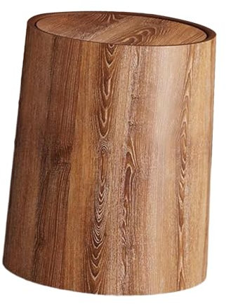 MagiDeal Poubelle de salle de bain, poubelle domestique moderne réutilisable, poubelle à Grain de bois, corbeille à déchets pour cuisine, chambre à coucher, m