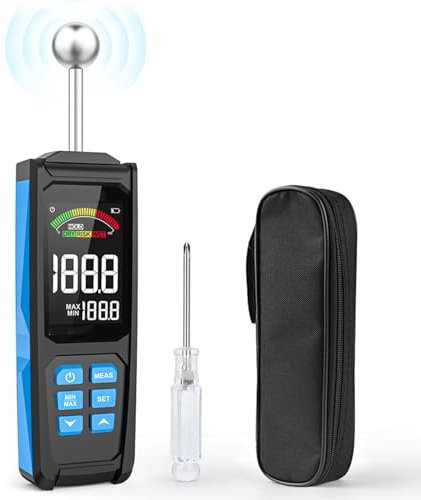 SN-XBDP Misuratore di umidità Digitale per Legno, Schermo LCD Rilevatore di umidità Non distruttivo per Legno, igrometro, Tester di umidità per Pavimenti in Carta da Parati in Legno