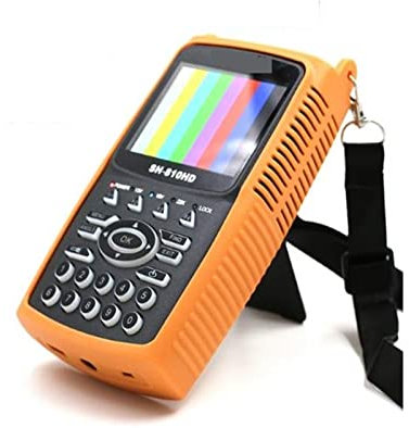 Digitales Satellitensignalmessgerät, SH-810HD 3,5-Zoll-LCD-Bildschirm DVB-S2 DVB-T2 Combo Digital Signal Finder Support CCTV 8PSK 16APSK Satfinder Meter 810HD zum Einstellen der Satellitenschüssel(Wit