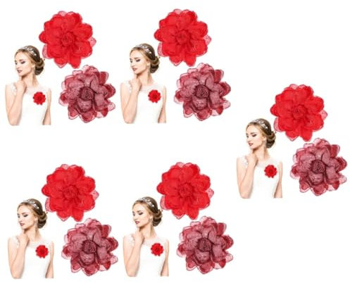 BESTYASH 10 Stück Rosen Anstecknadeln Mit Blumenbrosche Broschen Und Anstecknadeln Für Damen Anstecknadel Blumenbrosche Für Damen Braut Ansteckblume Blumenbrosche Für Kleid