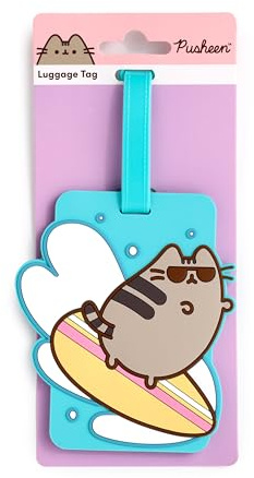 Puckator Pusheen The Cat Summer Surfer PVC Gepäckanhänger