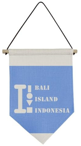 bali island indsia art deco fashion Canvas Flag Hanging Wall Art Decor Banner