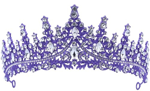 Coronas de mujer, tiaras brillantes de diamantes de imitación, tiaras de cristal barroco vintage para accesorios de fiesta, novia, cumpleaños, Corona de moda femenina festiva