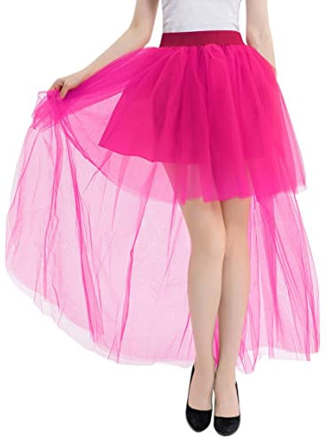 Generisch Warehouse Deal Angebote Tages Blitzangebote Heute Tutu Damen Faschingskostüme Mesh-Vorderer Kurzer Hinterer Langer Puffrock Klavier Lernen