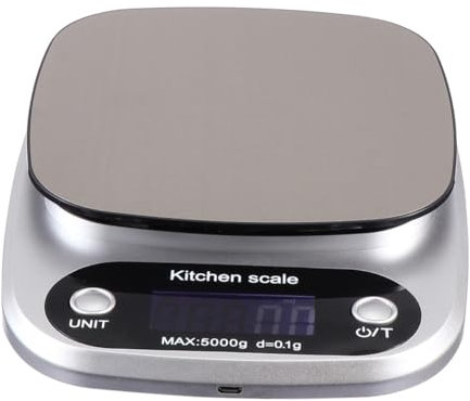 OFFSCH Báscula Digital Recargable Acero Inoxidable Lcd Precisión Báscula De Cocina De Bolsillo