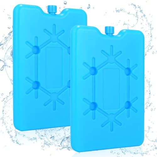 DIELOVEHUA 2 Stück 200ml Kühlakkus für Kühltasche, Kühlakkus für Lunch, Wiederverwendbare Kühlakku, Kühlakkus für Kühlbox, für Outdoor, um Lebensmittel Frisch zu Halten