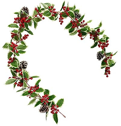 Alipis Flexible Rote Beeren Weihnachtsgirlande Aus Hochwertigem Material Formbar Für Wand Fenster Türdeko Innen Außen Realistische Künstliche Stechpalme Für Festliche Weihnachtsdekoration