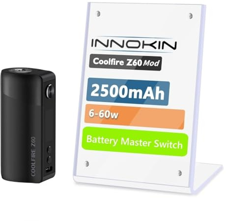 For Innokin CoolFire Z60 Mod Batería 2500 mAh 60 W Modos VW/Coil+/Refresh