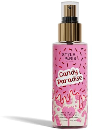 Style Paris Candy Paradise Brume Parfumée, Vaporisateur Corps et Cheveux, 100ml