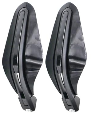 2 Pezzi Universali 7/8 22mm Paramani Moto Antive-nto Per Fuoristrada ATV Dirt Bike Motocross Protezioni Per Le Mani Equipaggiamento Protettivo Nero Paramanis