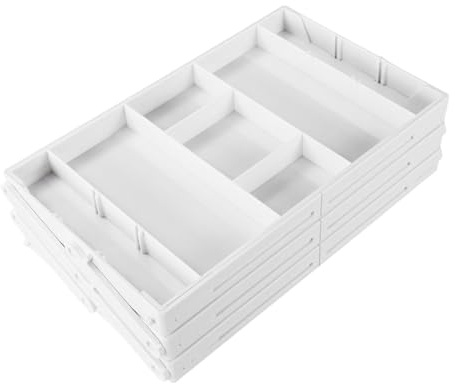Organisateur de tiroir extensible : ensemble de plateaux de rangement pliables réglables, plateau organisateur de bureau pliable extensible, inserts de tiroir | Organisateur d'écriture