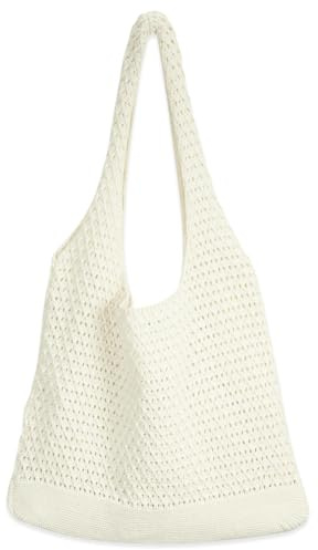 Seivunol Bolso de Tejidos a Crochet para Mujer, Bolso Playa Estilo Bohemio